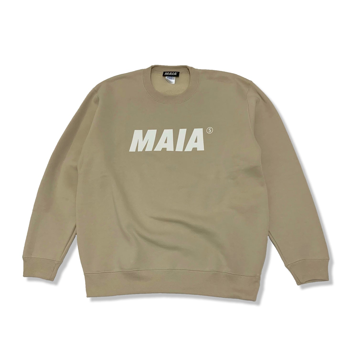 MAIA Brand Crewneck [SAND BEIGE]