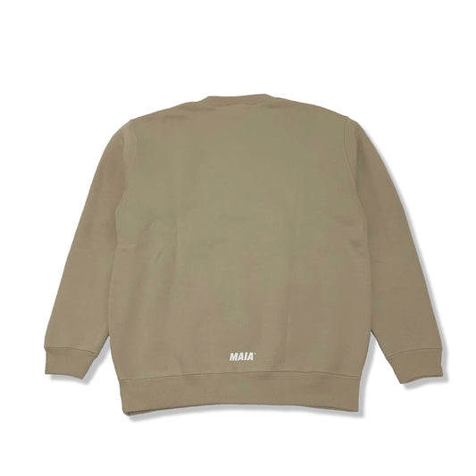 MAIA Brand Crewneck [SAND BEIGE]